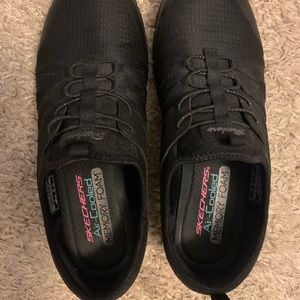 Skechers memory foam slip on sneakers.